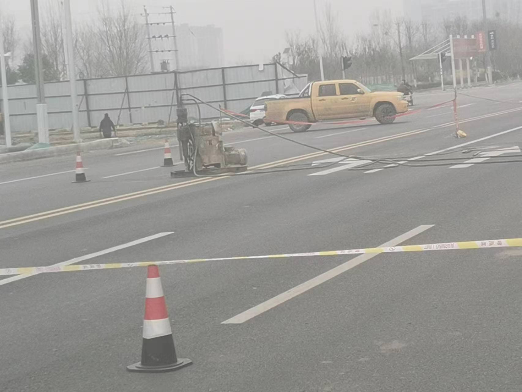 合作公路路基沉陷注浆